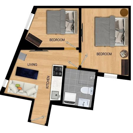 Апартаменты King Bed - Renovated 2024 - 2Br Behind Bryggen Берген Экстерьер фото