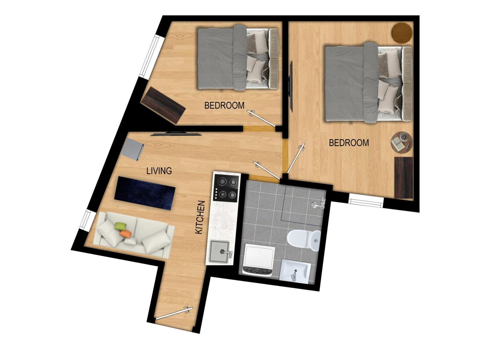 Апартаменты King Bed - Renovated 2024 - 2Br Behind Bryggen Берген Экстерьер фото